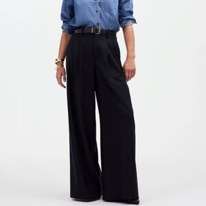 Madewell The Harlow Superwide-Leg Trouser Black Size 6